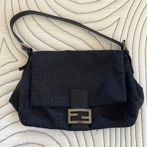 Authentic Fendi Zucca Zucchino Mama Forever Baguette